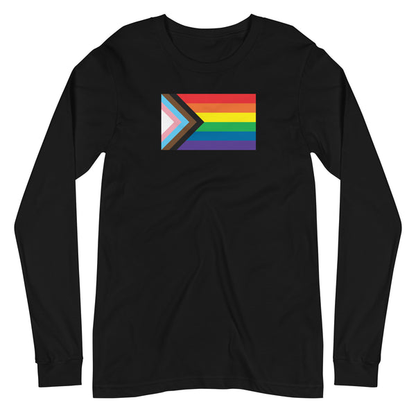 Progress Pride Flag Unisex Long Sleeve Tee