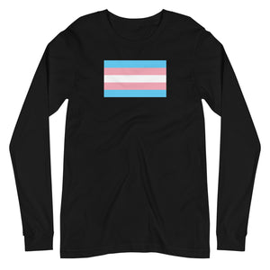 Trans Flag Long Sleeve Tee
