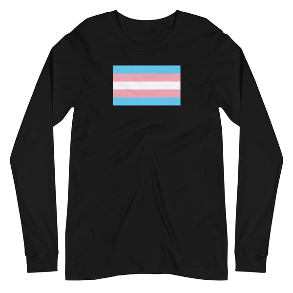 Trans Flag Long Sleeve Tee
