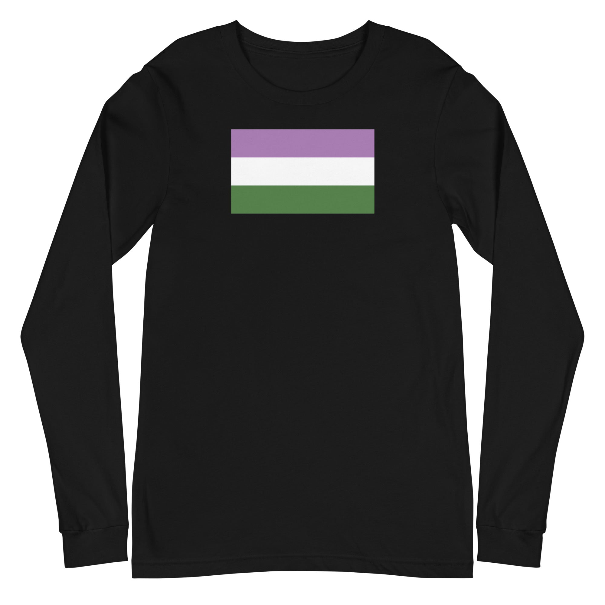 Genderqueer Flag Unisex Long Sleeve Tee