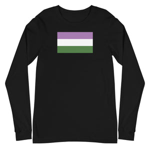Genderqueer Flag Unisex Long Sleeve Tee
