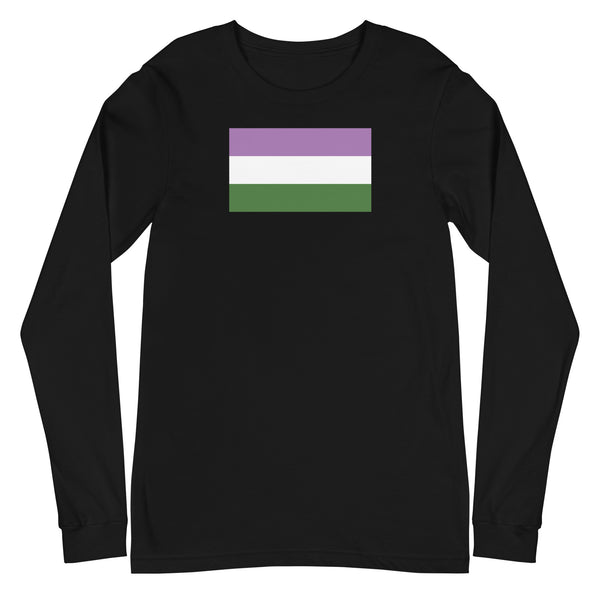 Genderqueer Flag Unisex Long Sleeve Tee