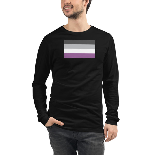 Asexual Pride Flag Unisex Long Sleeve T-Shirt