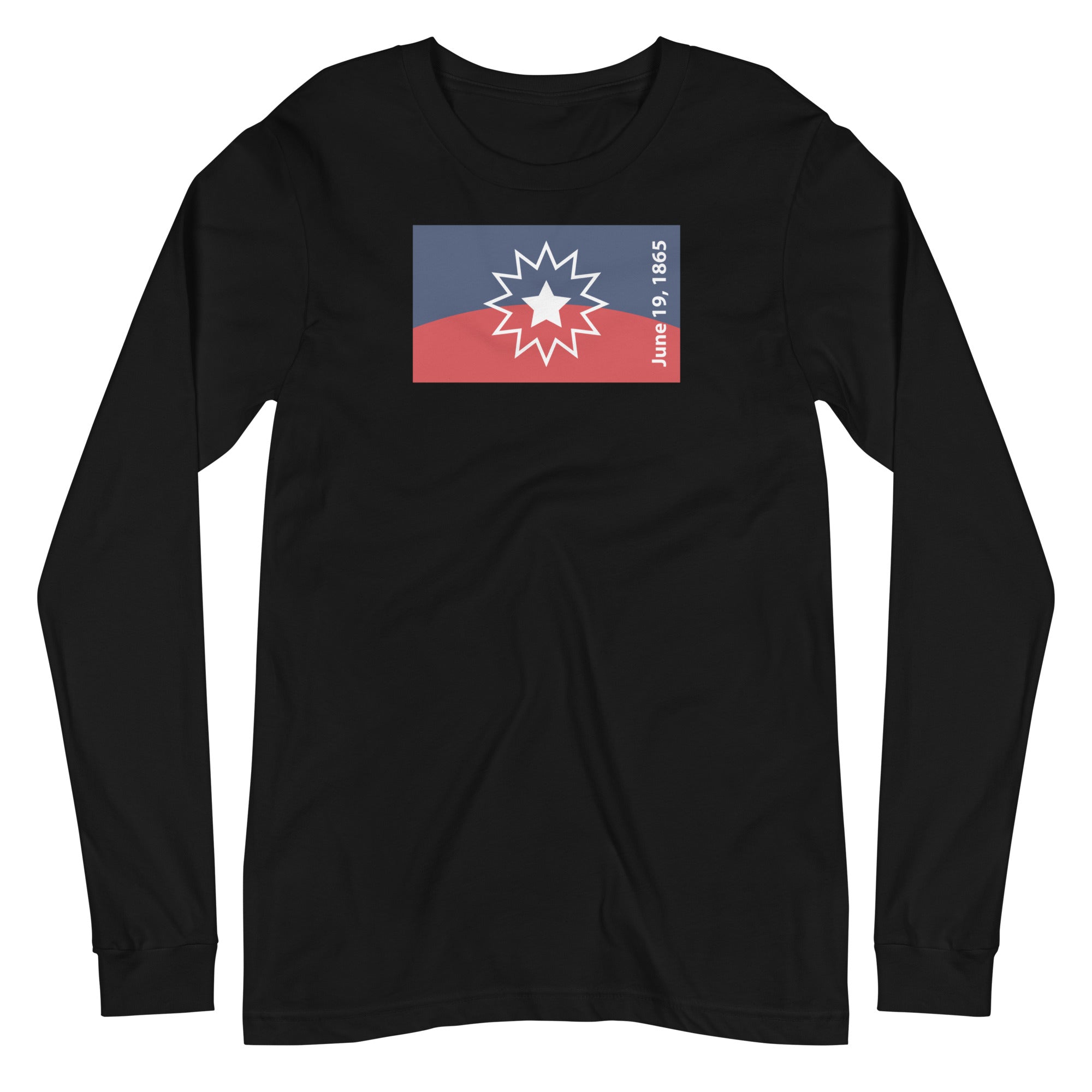 Juneteenth Flag Unisex Long Sleeve Tee