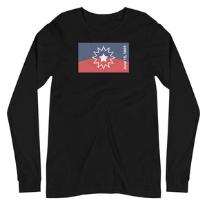 Juneteenth Flag Unisex Long Sleeve Tee