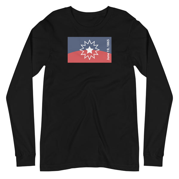 Juneteenth Flag Unisex Long Sleeve Tee