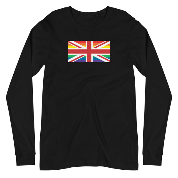 United Kingdom LGBT Pride Flag Unisex Long Sleeve Tee
