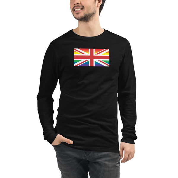 United Kingdom LGBT Pride Flag Unisex Long Sleeve Tee
