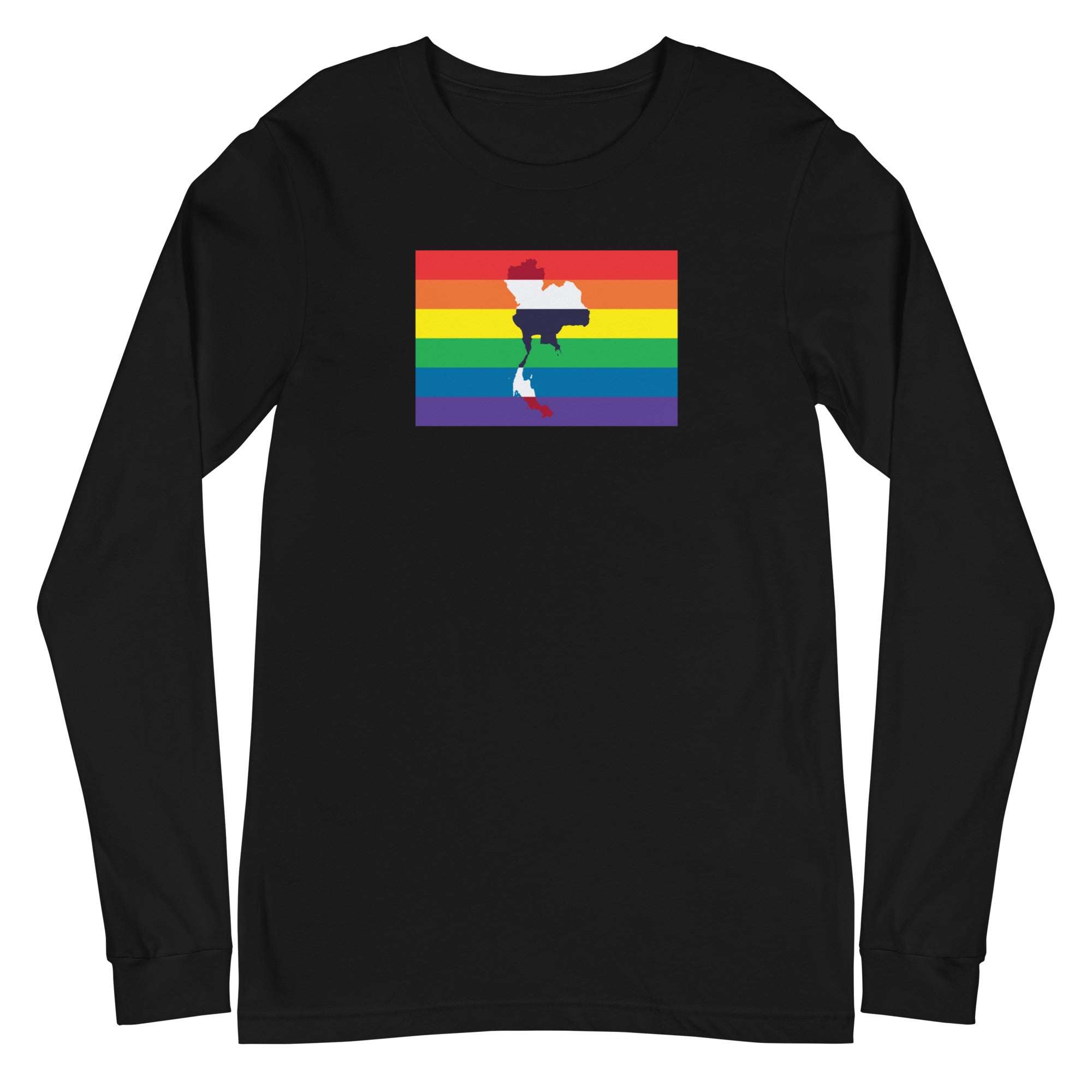 Thailand LGBT Pride Flag Unisex Long Sleeve Tee