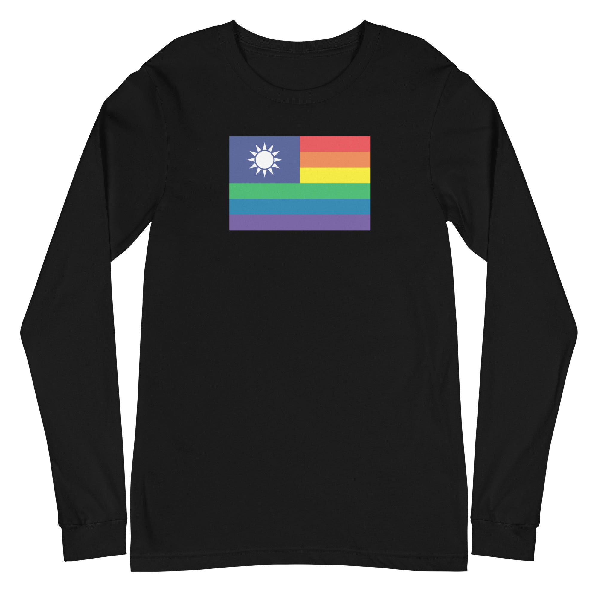 Taiwan LGBT Pride Flag Unisex Long Sleeve Tee