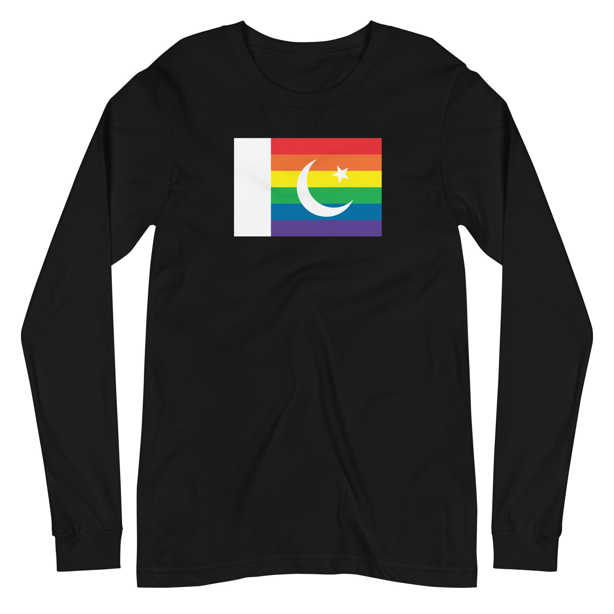 Pakistan LGBT Pride Flag Unisex Long Sleeve Tee