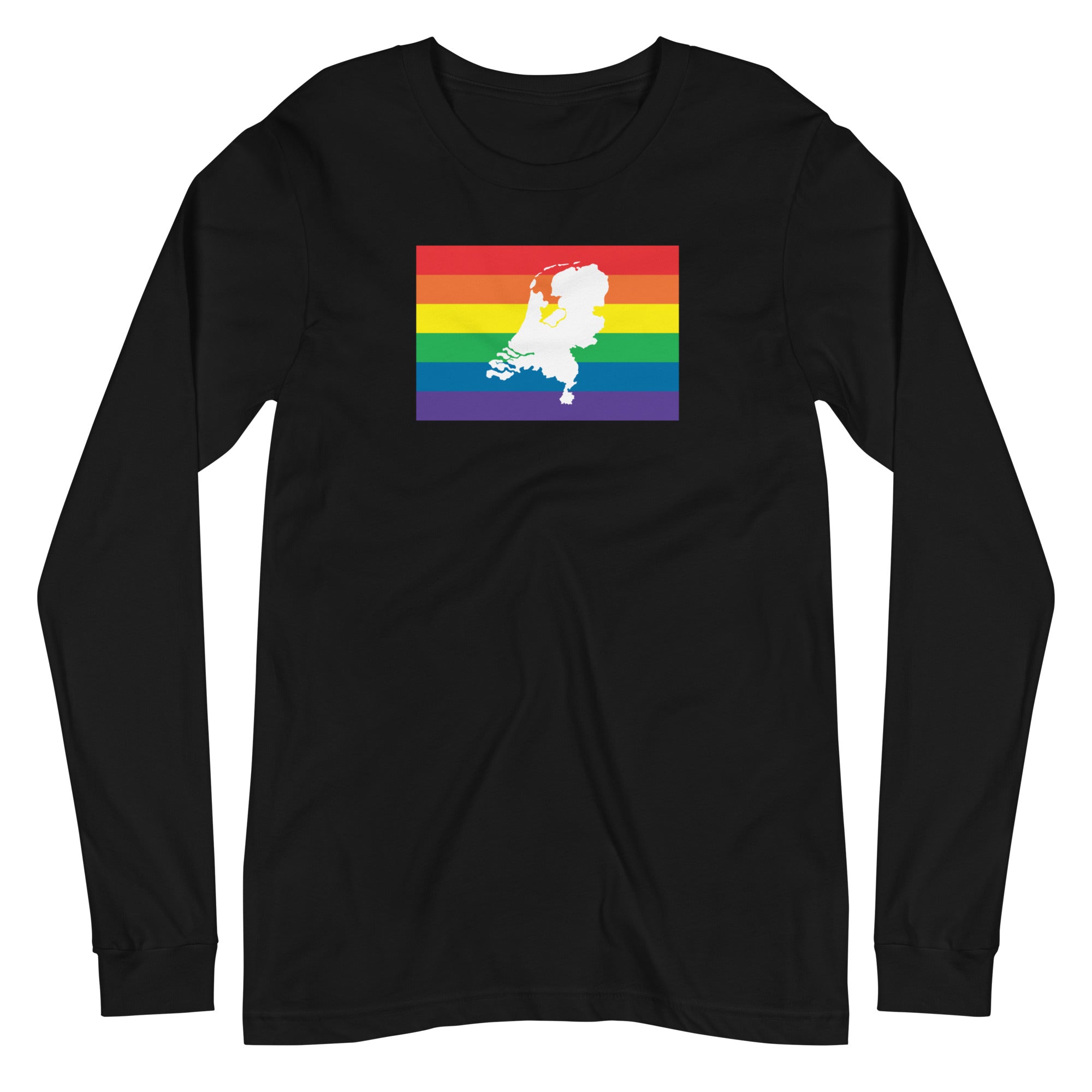 Netherlands LGBT Pride Flag Unisex Long Sleeve Tee