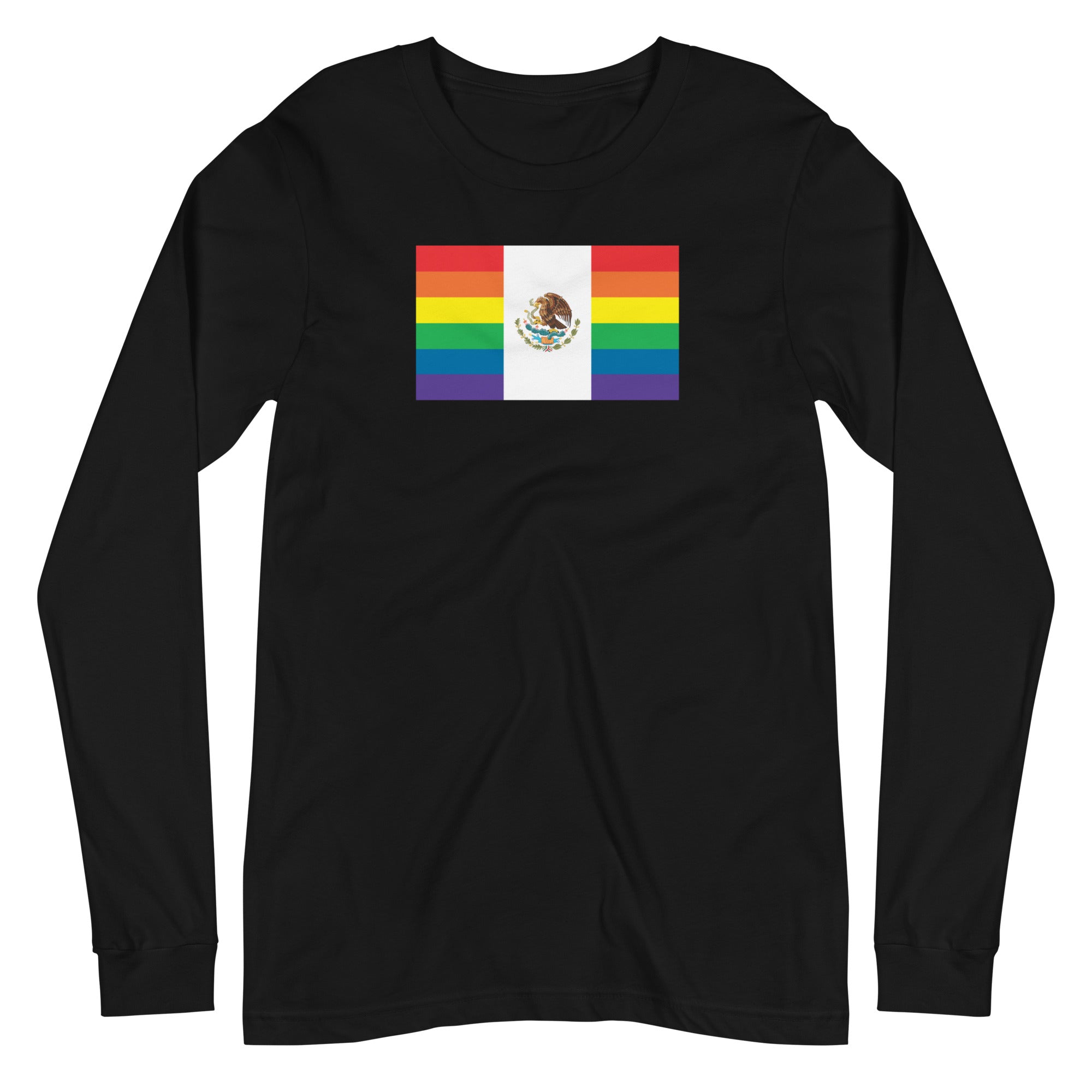 Mexico LGBT Pride Flag Unisex Long Sleeve Tee