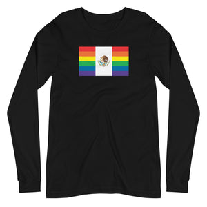 Mexico LGBT Pride Flag Unisex Long Sleeve Tee