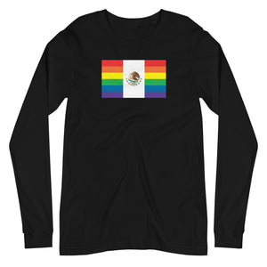 Mexico LGBT Pride Flag Unisex Long Sleeve Tee