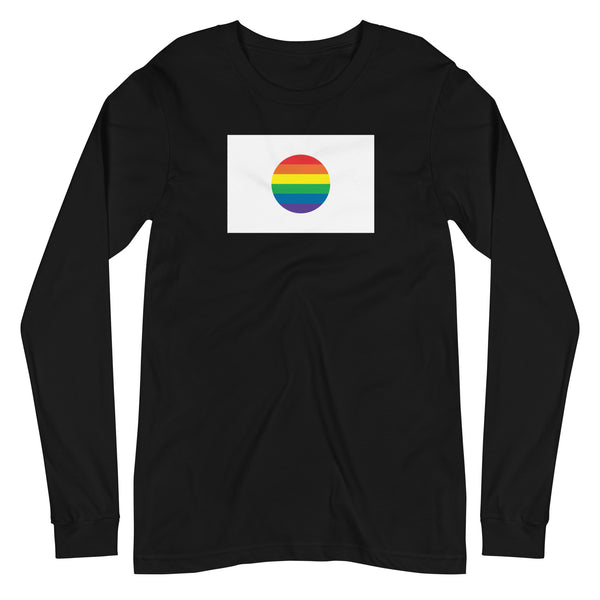 Japan LGBT Pride Flag Unisex Long Sleeve Tee