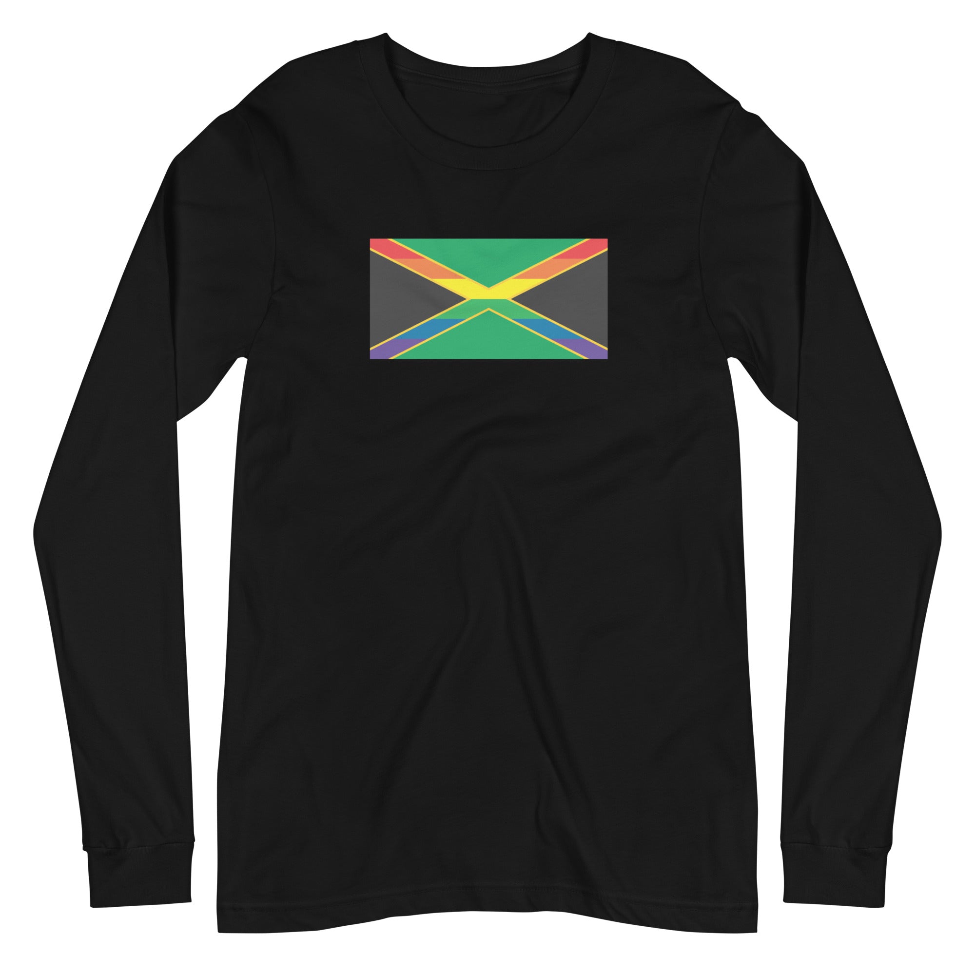 Jamaica LGBT Pride Flag Unisex Long Sleeve Tee
