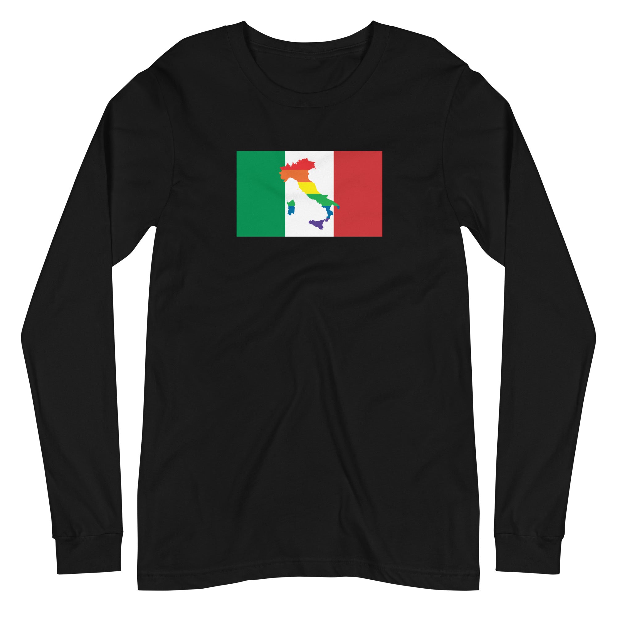 Italy LGBT Pride Unisex Long Sleeve Tee