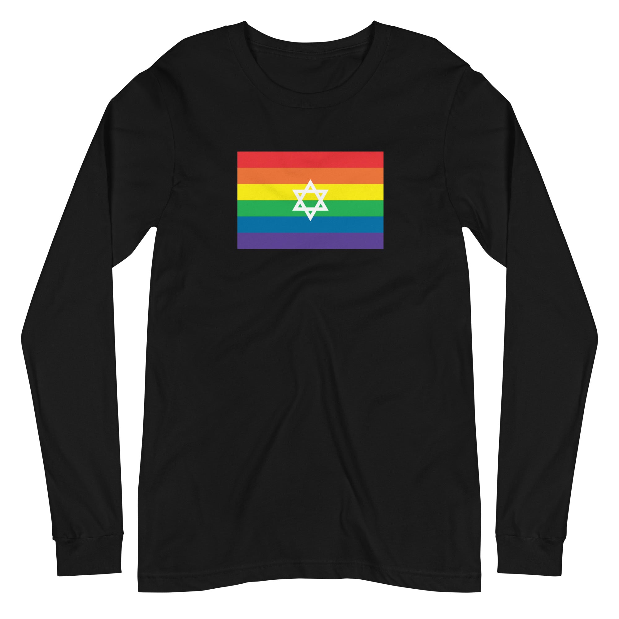Israel LGBT Pride Flag Unisex Long Sleeve Tee