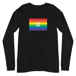 Israel LGBT Pride Flag Unisex Long Sleeve Tee