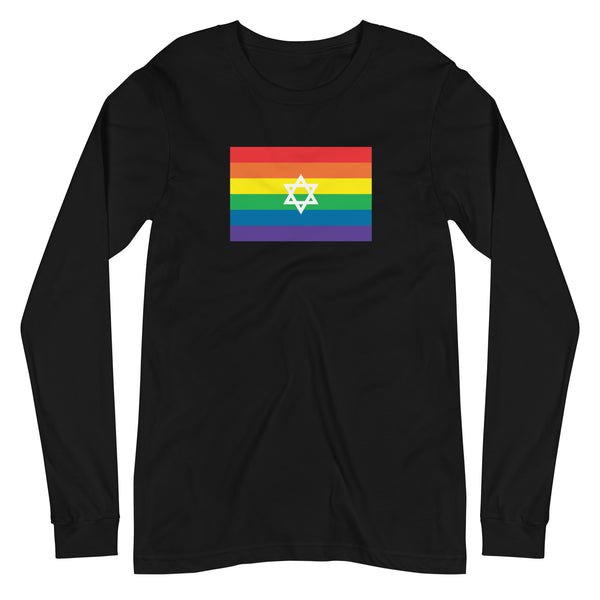 Israel LGBT Pride Flag Unisex Long Sleeve Tee