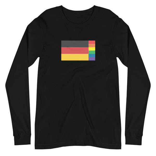 Germany LGBT Pride Flag Unisex Long Sleeve Tee