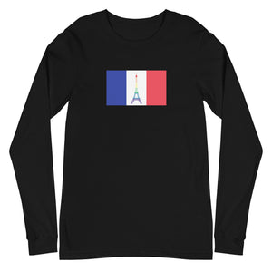 France LGBT Pride Flag Unisex Long Sleeve Tee