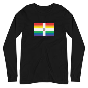 Dominican Republic Pride LGBT Flag Unisex Long Sleeve Tee
