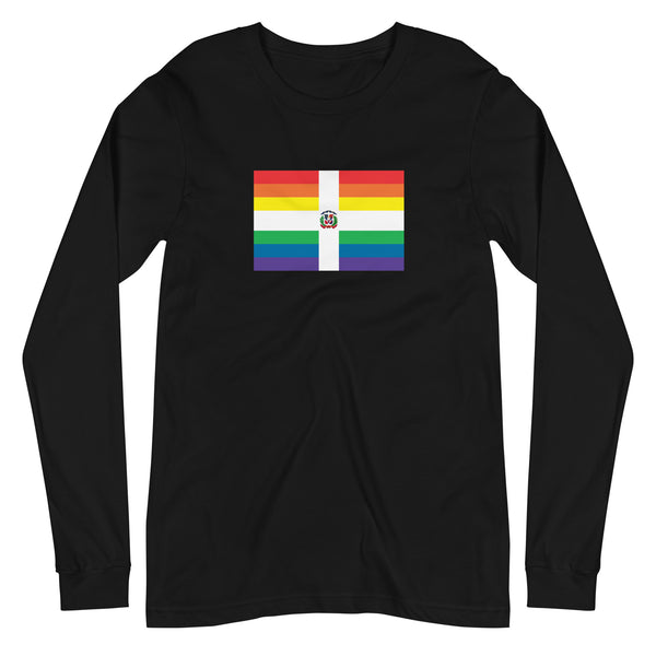 Dominican Republic Pride LGBT Flag Unisex Long Sleeve Tee