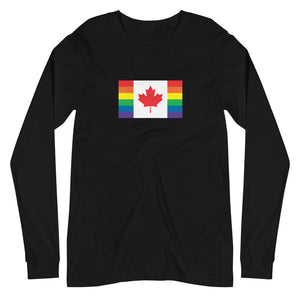 Canada LGBT Pride Flag Unisex Long Sleeve Tee