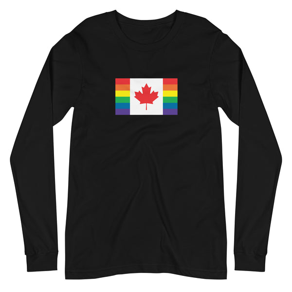 Canada LGBT Pride Flag Unisex Long Sleeve Tee