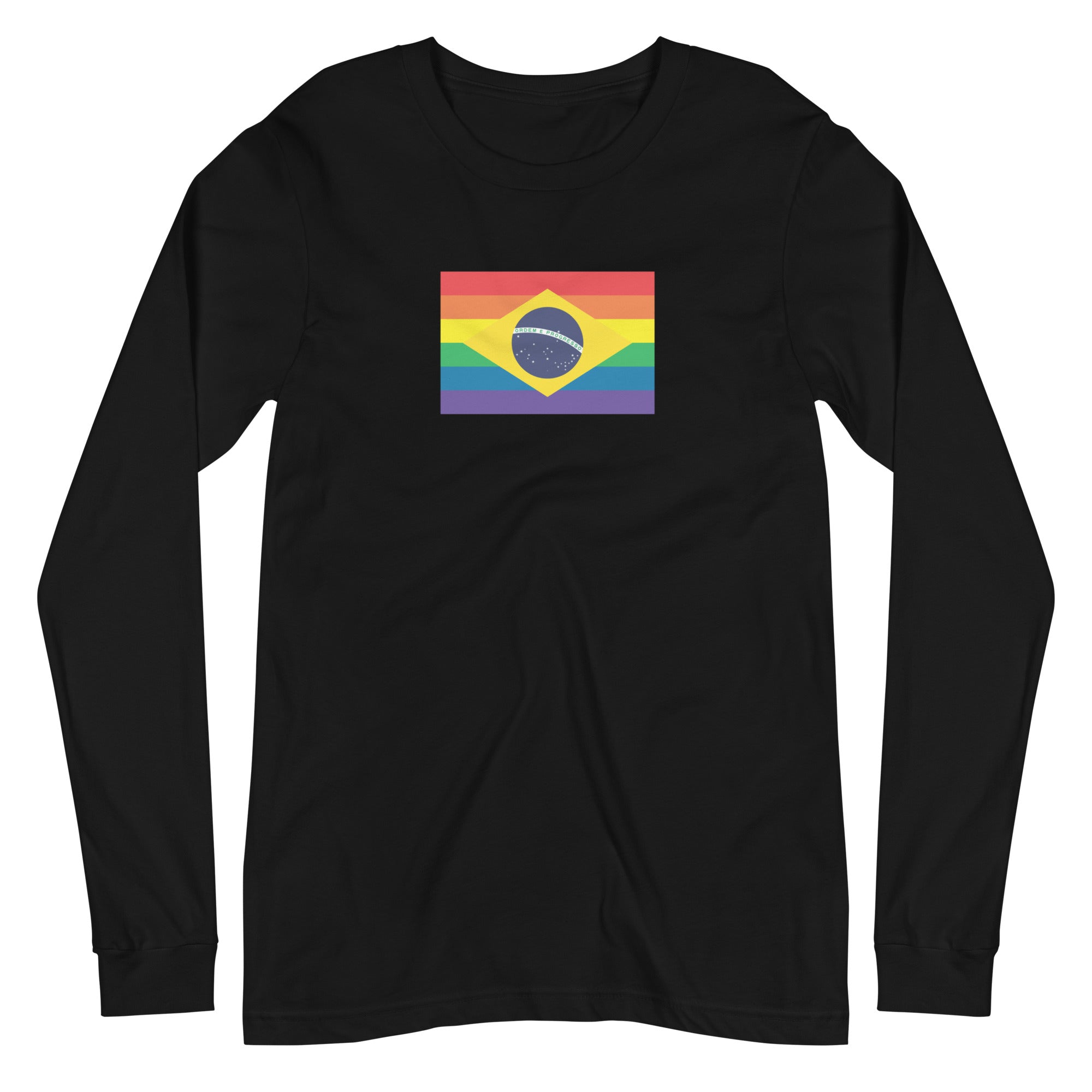 Brazil LGBT Pride Flag Unisex Long Sleeve Tee