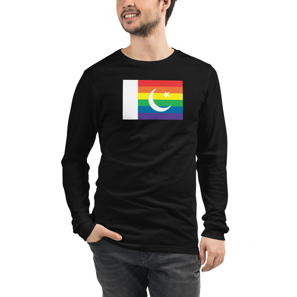 Pakistan LGBT Pride Flag Unisex Long Sleeve Tee