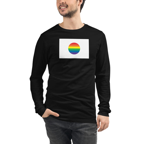 Japan LGBT Pride Flag Unisex Long Sleeve Tee