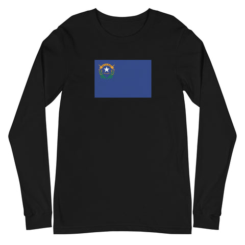 Nevada Flag Unisex Long Sleeve Tee