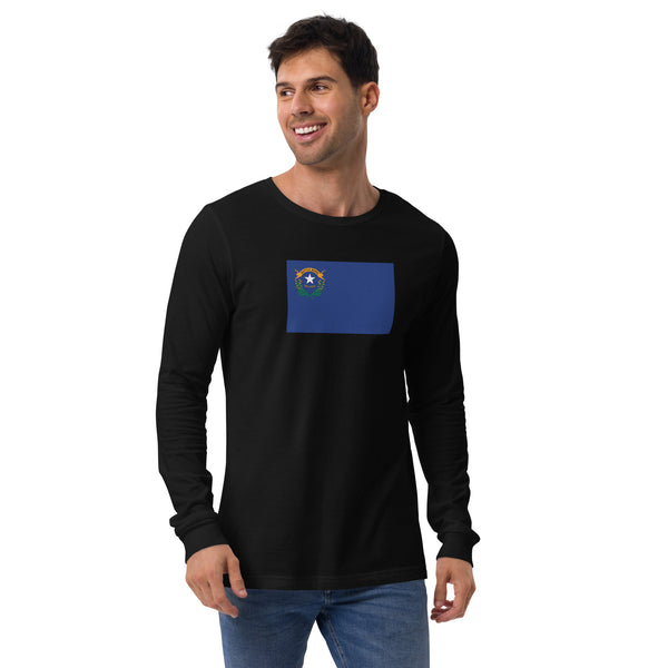 Nevada Flag Unisex Long Sleeve Tee