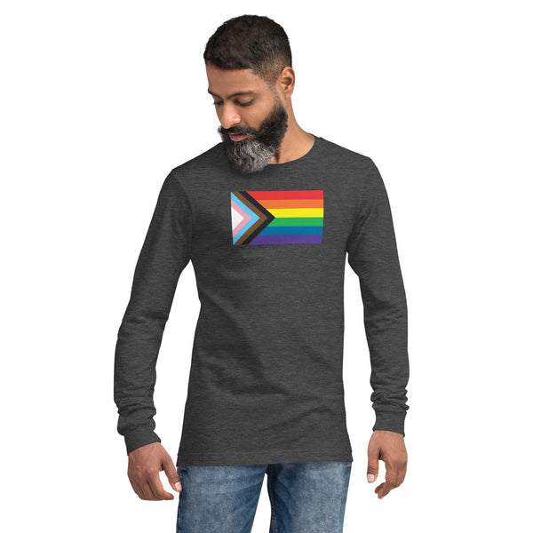 Progress Pride Flag Unisex Long Sleeve Tee