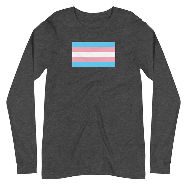 Trans Flag Long Sleeve Tee
