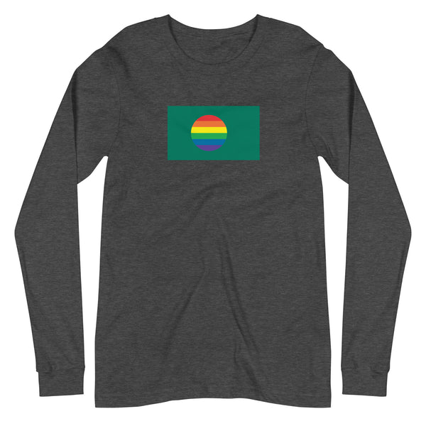 Bangladesh LGBT Pride Flag Unisex Long Sleeve Tee