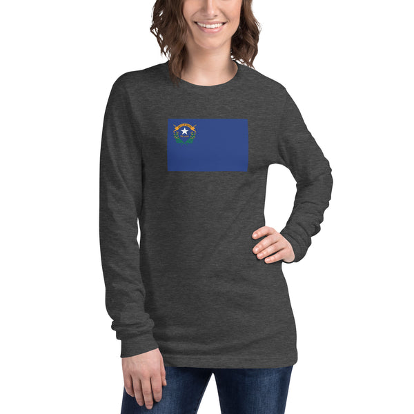 Nevada Flag Unisex Long Sleeve Tee