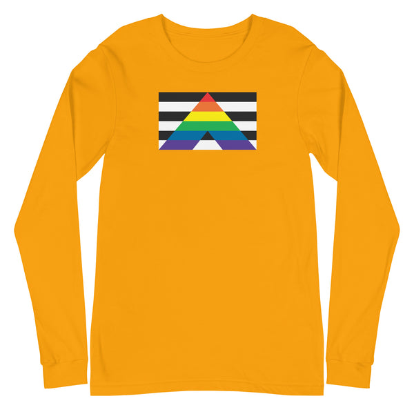 Straight Ally Flag Long Sleeve Unisex Tee