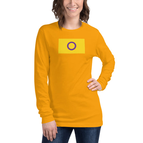 Intersex Flag Unisex Long Sleeve Tee