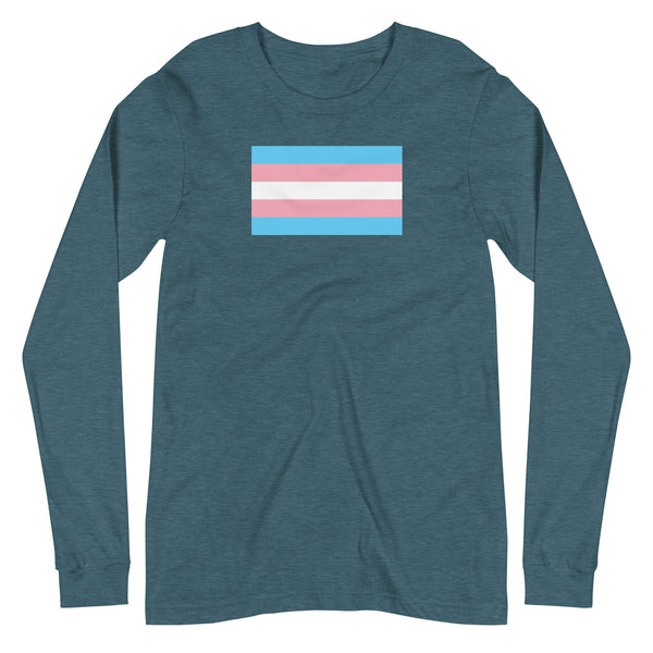 Trans Flag Long Sleeve Tee