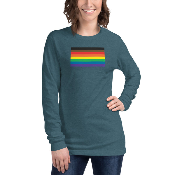 More color, More Pride Flag Unisex Long Sleeve Tee