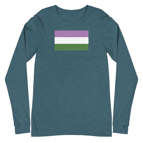 Genderqueer Flag Unisex Long Sleeve Tee