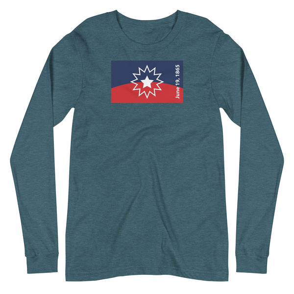 Juneteenth Flag Unisex Long Sleeve Tee