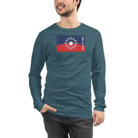 Juneteenth Flag Unisex Long Sleeve Tee