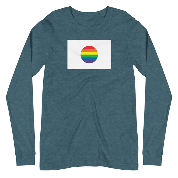 Japan LGBT Pride Flag Unisex Long Sleeve Tee