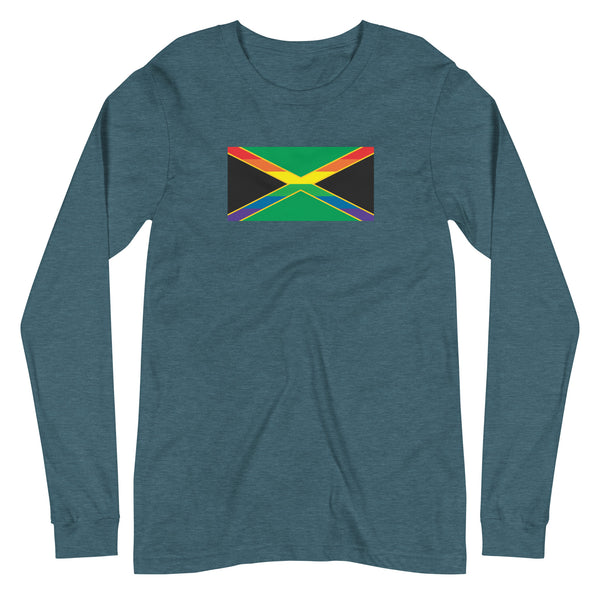 Jamaica LGBT Pride Flag Unisex Long Sleeve Tee