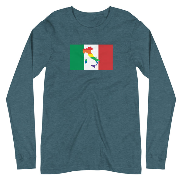 Italy LGBT Pride Unisex Long Sleeve Tee
